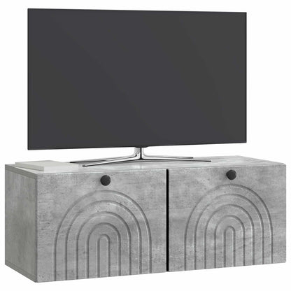Wall-Mounted TV Cabinet Concrete Grey 78.5 x 31 x 30 cm