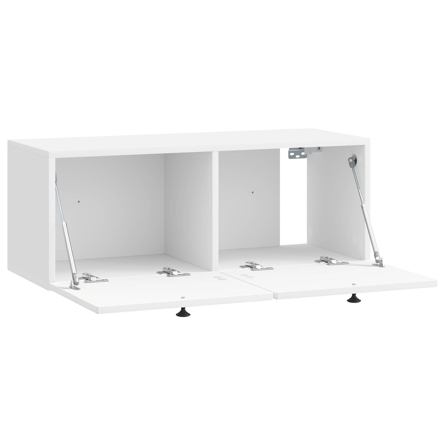Wall-Mounted TV Cabinet High Gloss White 78.5 x 31 x 30 cm