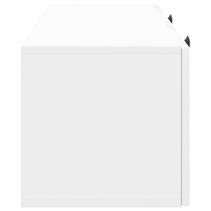 Wall-Mounted TV Cabinet High Gloss White 78.5 x 31 x 30 cm