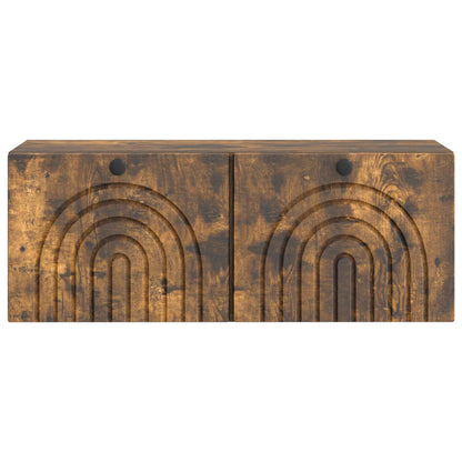 Wall-Mounted TV Cabinet Smoked Oak 78.5 x 31 x 30 cm