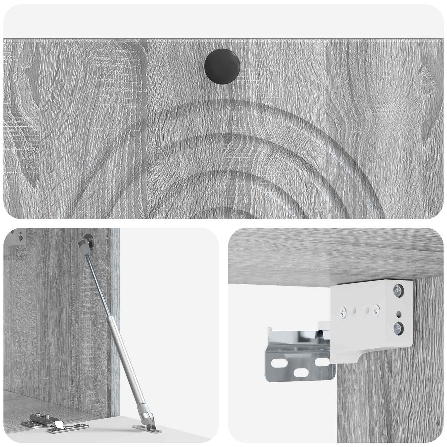 Wall-Mounted TV Cabinet Grey Sonoma 78.5 x 31 x 30 cm