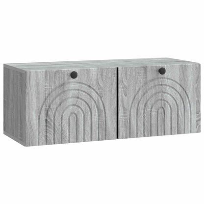 Wall-Mounted TV Cabinet Grey Sonoma 78.5 x 31 x 30 cm
