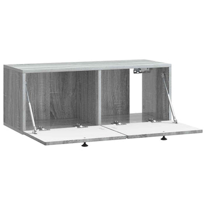 Wall-Mounted TV Cabinet Grey Sonoma 78.5 x 31 x 30 cm