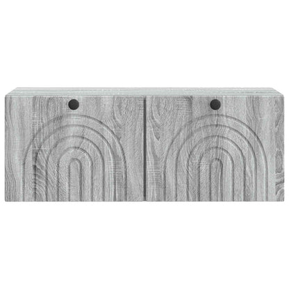 Wall-Mounted TV Cabinet Grey Sonoma 78.5 x 31 x 30 cm