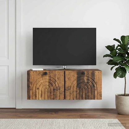 Wall-Mounted TV Cabinet Wall-mounted Old Wood 78.5 x 31 x 30 cm
