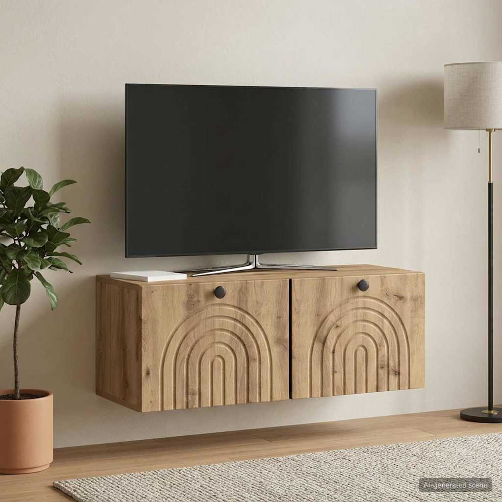 Wall-Mounted TV Cabinet Artisan Oak 78.5 x 31 x 30 cm