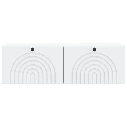 Wall-Mounted TV Cabinet White 98 x 31 x 30 cm Engineered Wood