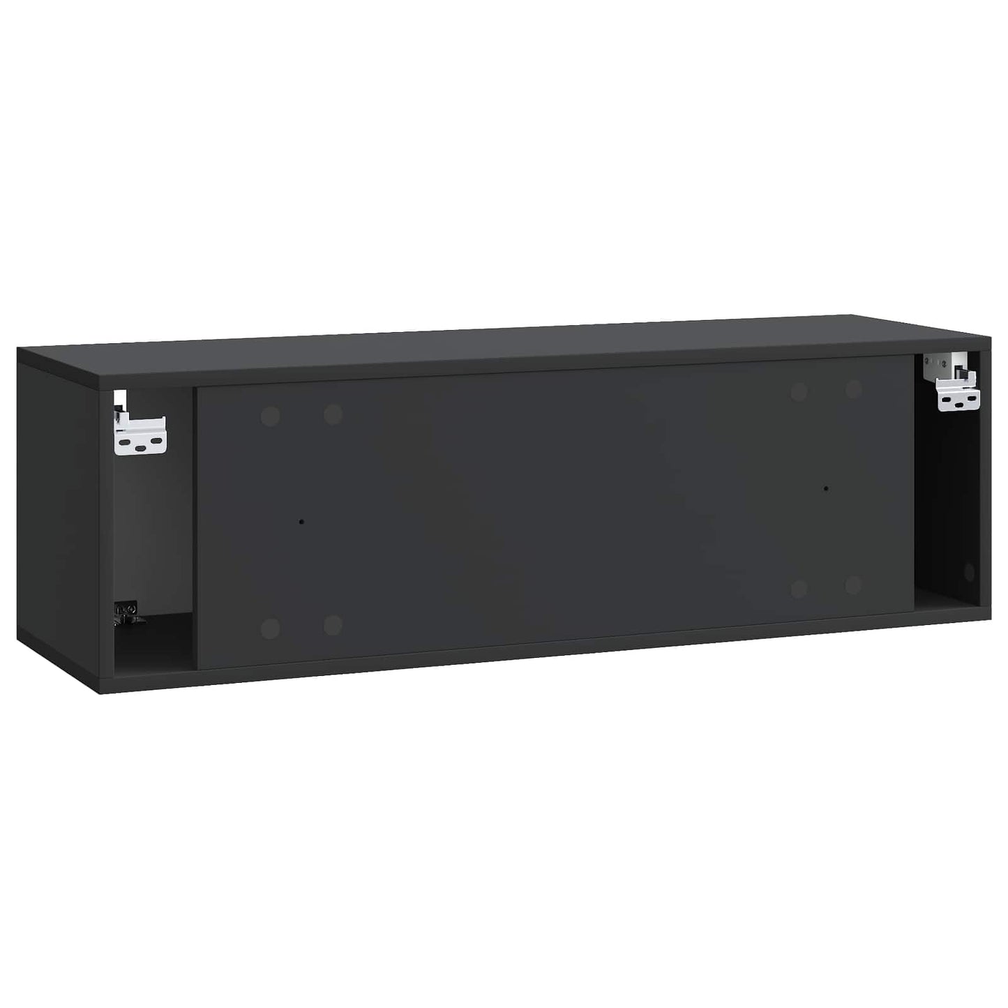 Wall-Mounted TV Cabinet Black 98 x 31 x 30 cm Engineered Wood