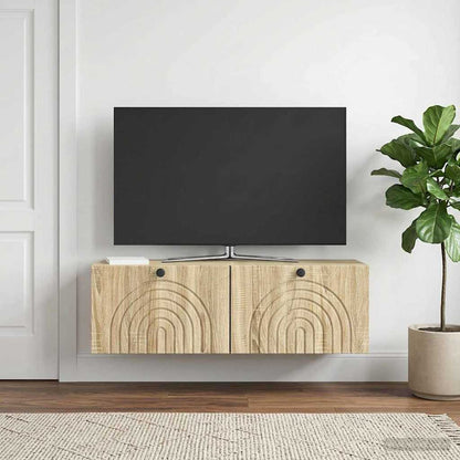 Wall-Mounted TV Cabinet Wall-mounted Sonoma Oak 98 x 31 x 30 cm