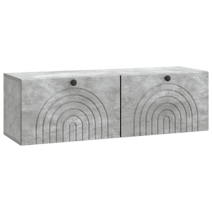 Wall-Mounted TV Cabinet Concrete Grey 98 x 31 x 30 cm