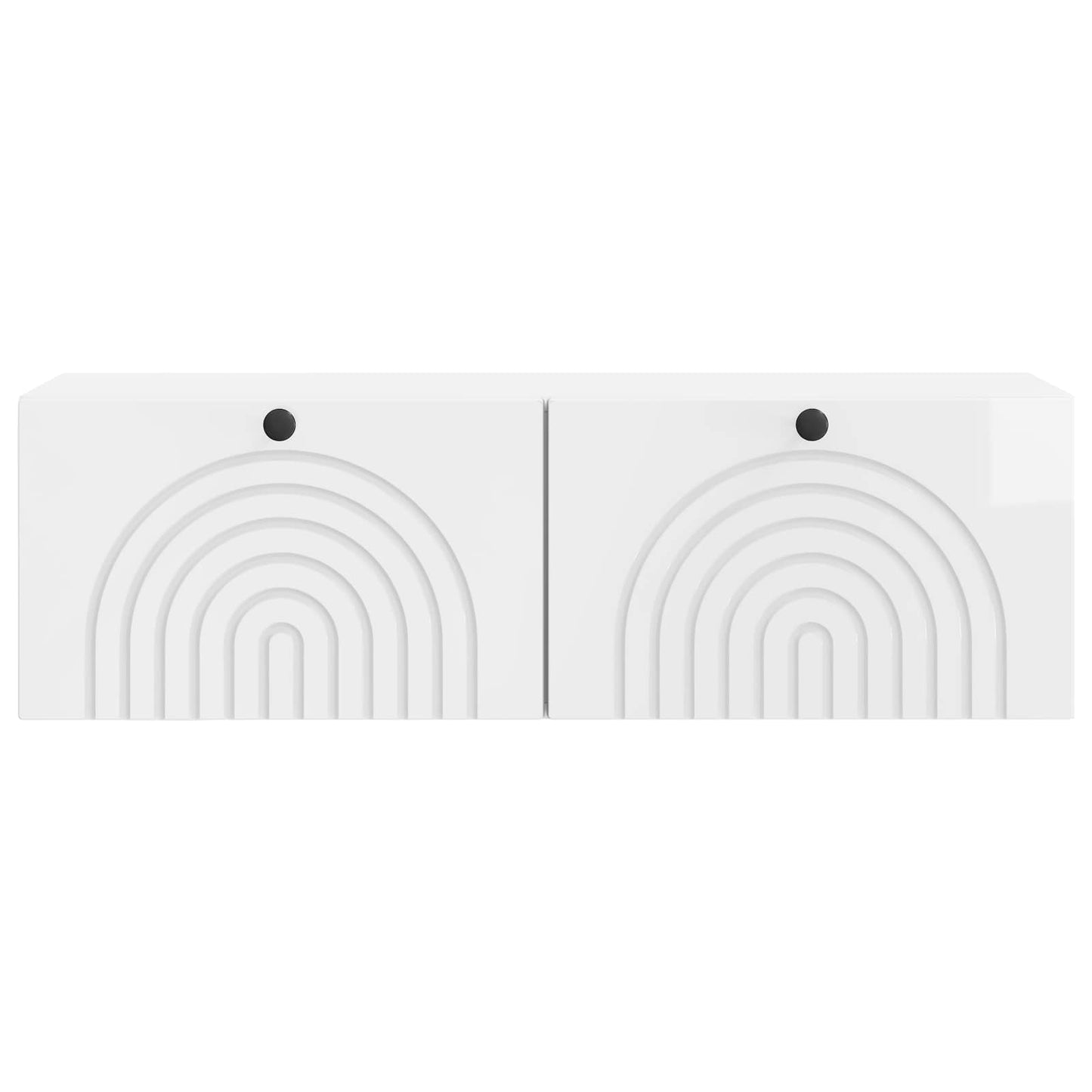 Wall-Mounted TV Cabinet High Gloss White 98 x 31 x 30 cm
