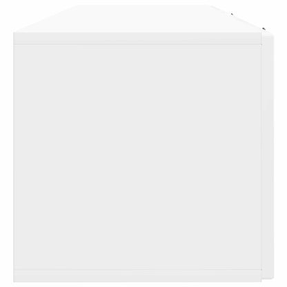 Wall-Mounted TV Cabinet High Gloss White 98 x 31 x 30 cm