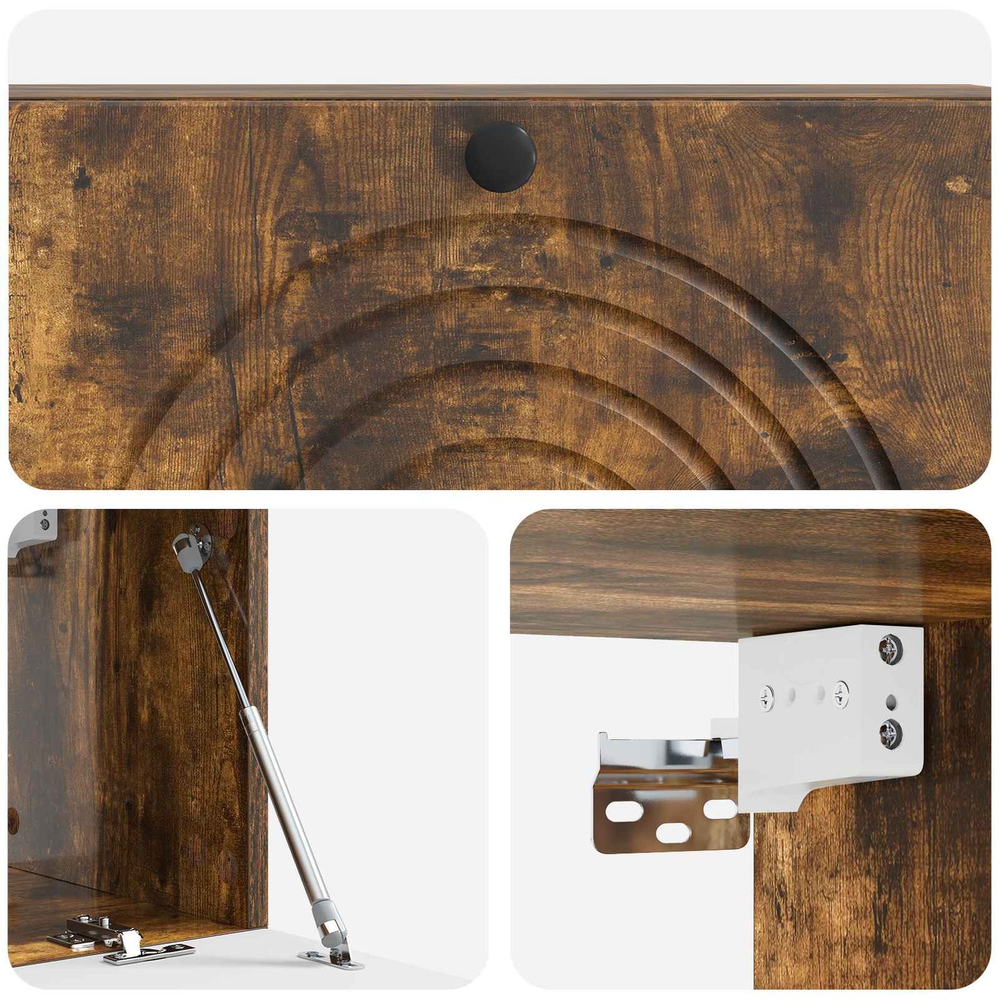 Wall-Mounted TV Cabinet Wall-mounted Smoked Oak 98 x 31 x 30 cm