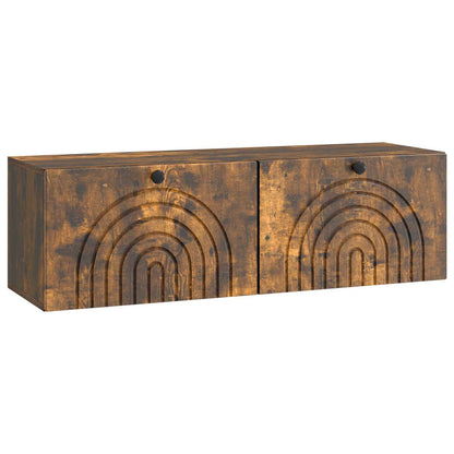 Wall-Mounted TV Cabinet Wall-mounted Smoked Oak 98 x 31 x 30 cm