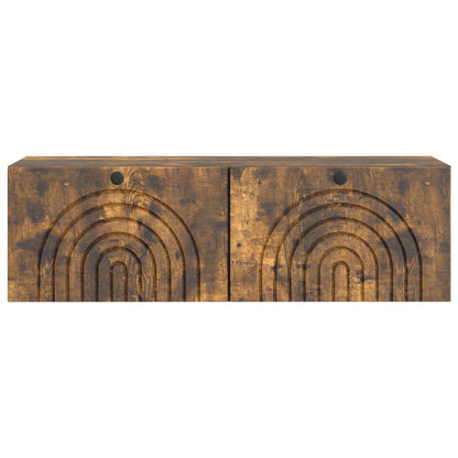 Wall-Mounted TV Cabinet Wall-mounted Smoked Oak 98 x 31 x 30 cm