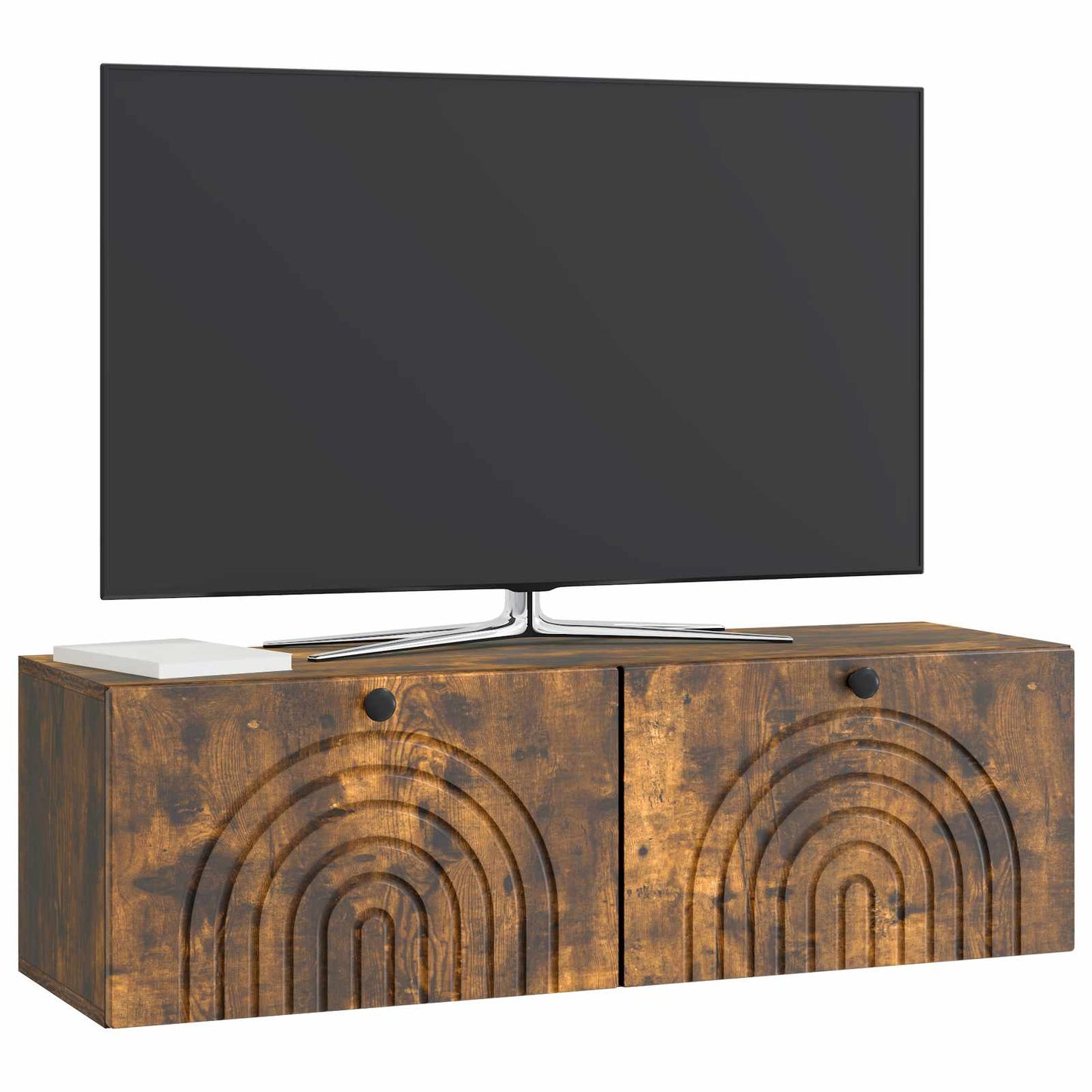 Wall-Mounted TV Cabinet Wall-mounted Smoked Oak 98 x 31 x 30 cm