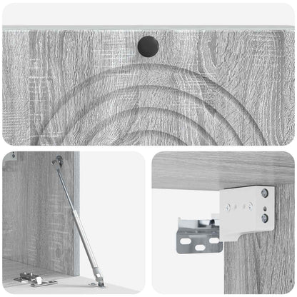 Wall-Mounted TV Cabinet Grey Sonoma 98 x 31 x 30 cm