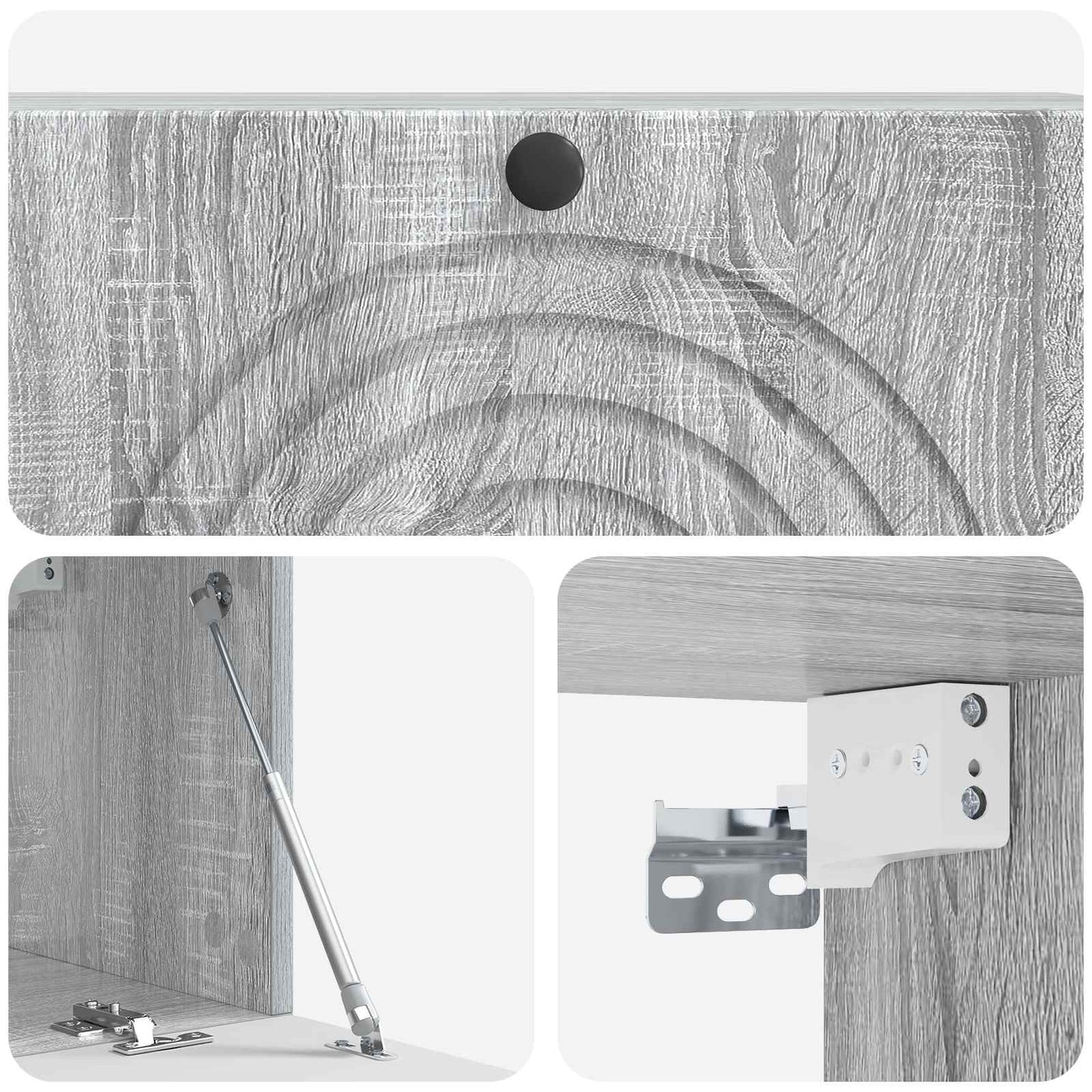Wall-Mounted TV Cabinet Grey Sonoma 98 x 31 x 30 cm