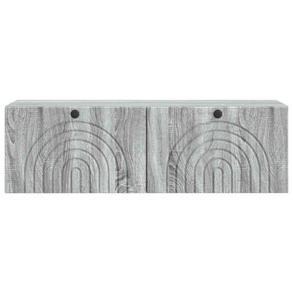 Wall-Mounted TV Cabinet Grey Sonoma 98 x 31 x 30 cm