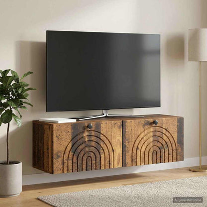 Wall-Mounted TV Cabinet Wall-mounted Old Wood 98 x 31 x 30 cm