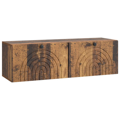 Wall-Mounted TV Cabinet Wall-mounted Old Wood 98 x 31 x 30 cm
