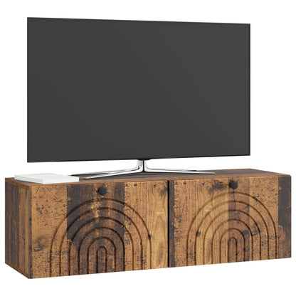 Wall-Mounted TV Cabinet Wall-mounted Old Wood 98 x 31 x 30 cm