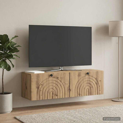 Wall-Mounted TV Cabinet Artisan Oak 98 x 31 x 30 cm