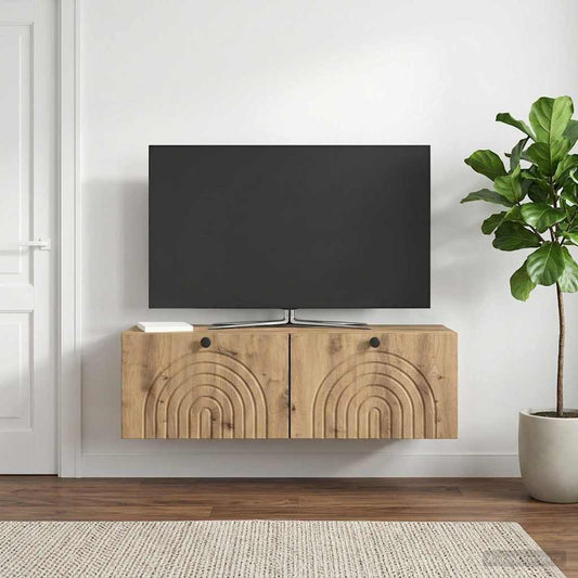 Wall-Mounted TV Cabinet Artisan Oak 98 x 31 x 30 cm