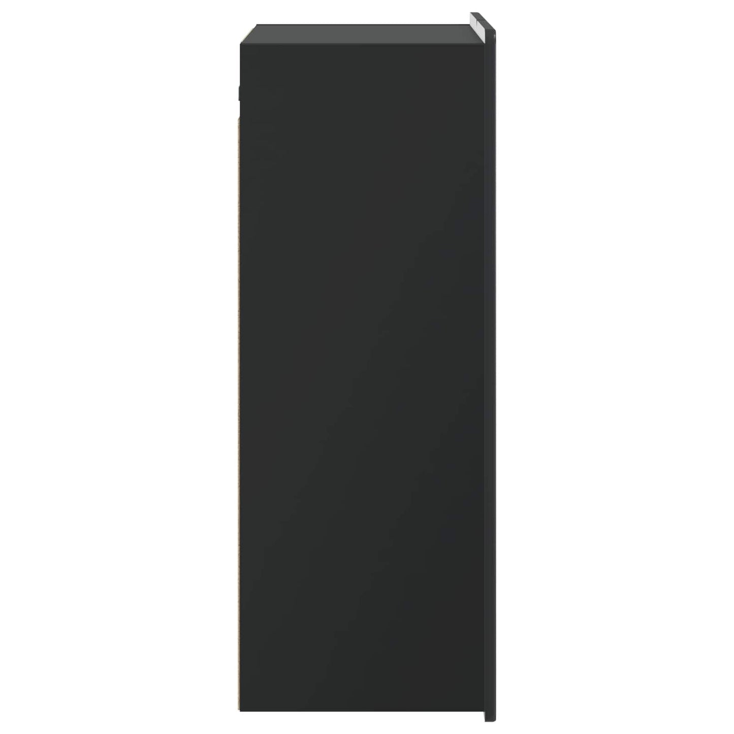 Wall-Mounted Cabinet Black 66 x 34.5 x 92 cm Engineered Wood
