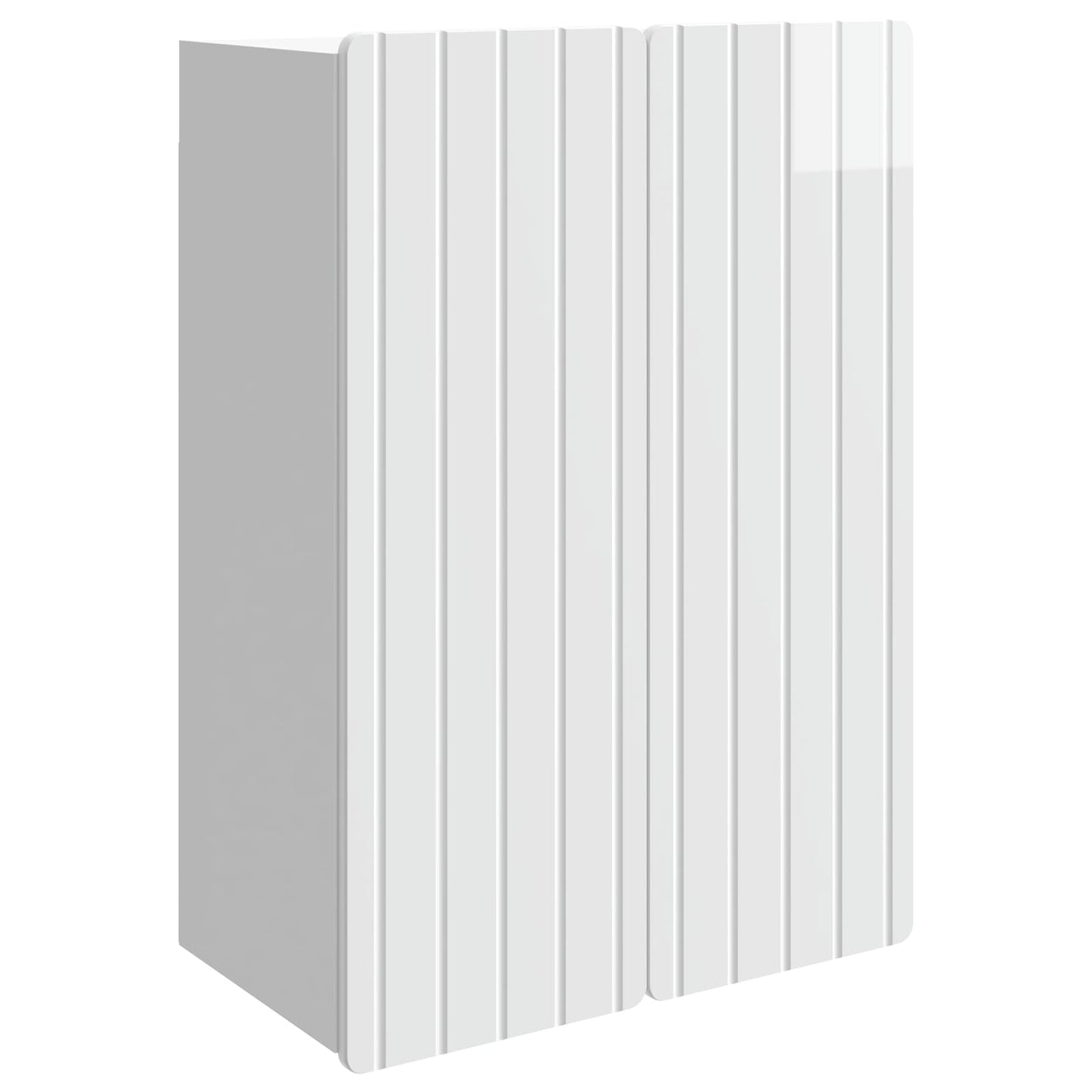 Wall-Mounted Cabinet High Gloss White 66 x 34.5 x 92 cm