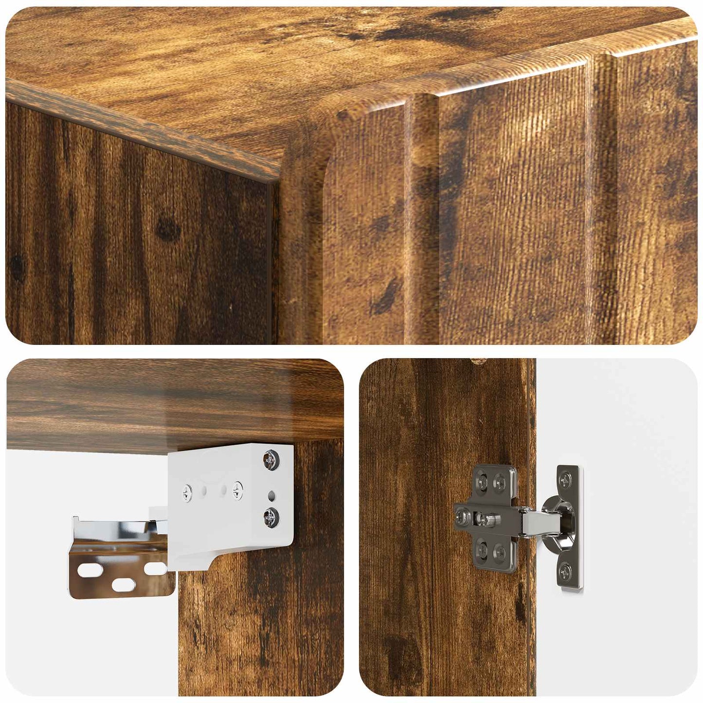 Wall-Mounted Cabinet Smoked Oak 66 x 34.5 x 92 cm