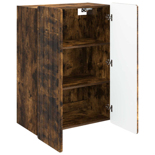 Wall-Mounted Cabinet Smoked Oak 66 x 34.5 x 92 cm