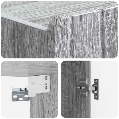 Wall-Mounted Cabinet Grey Sonoma 66 x 34.5 x 92 cm