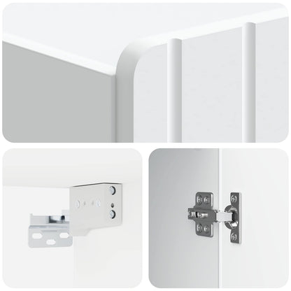 Wall-Mounted Cabinet White 59 x 31 x 64 cm Engineered Wood