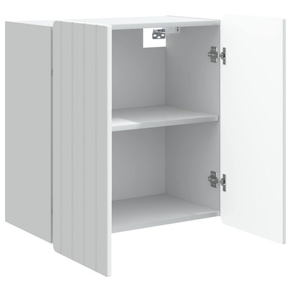 Wall-Mounted Cabinet White 59 x 31 x 64 cm Engineered Wood