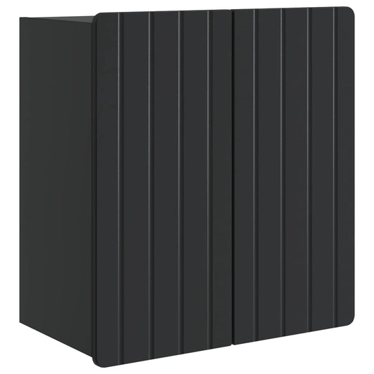 Wall-Mounted Cabinet Black 59 x 31 x 64 cm Engineered Wood
