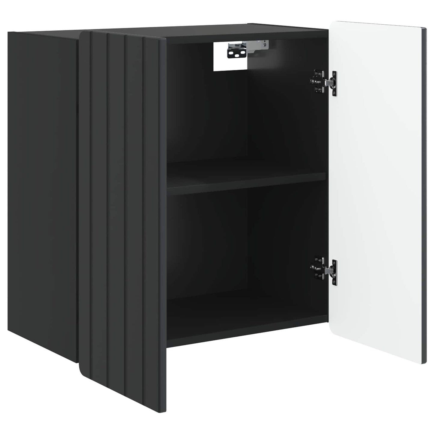 Wall-Mounted Cabinet Black 59 x 31 x 64 cm Engineered Wood