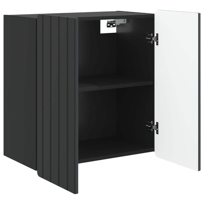Wall-Mounted Cabinet Black 59 x 31 x 64 cm Engineered Wood