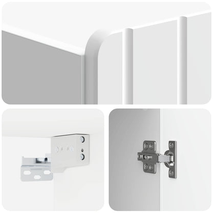 Wall-Mounted Cabinet High Gloss White 59 x 31 x 64 cm
