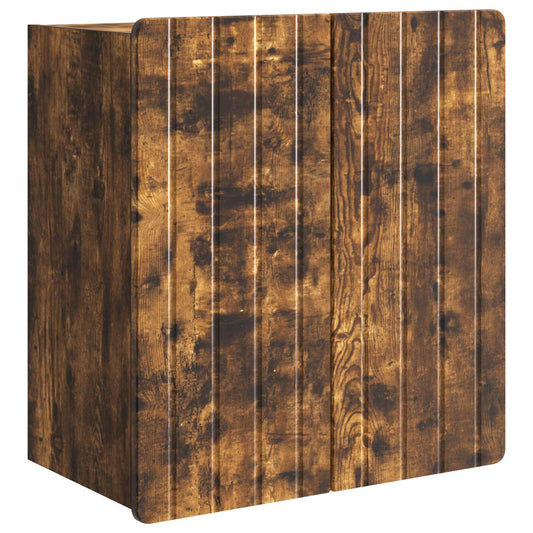 Wall-Mounted Cabinet Smoked Oak 59 x 31 x 64 cm Engineered Wood