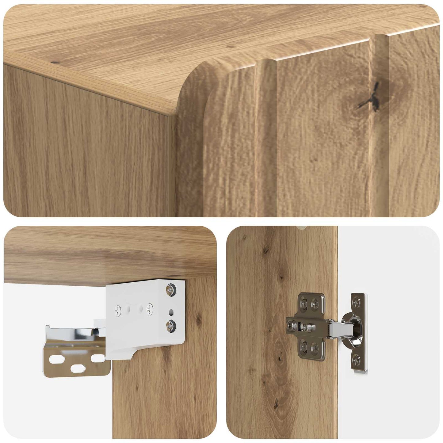 Wall-Mounted Cabinet Artisan Oak 59 x 31 x 64 cm