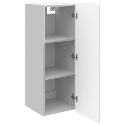 Wall-Mounted Cabinet White 33 x 34.5 x 94 cm Engineered Wood