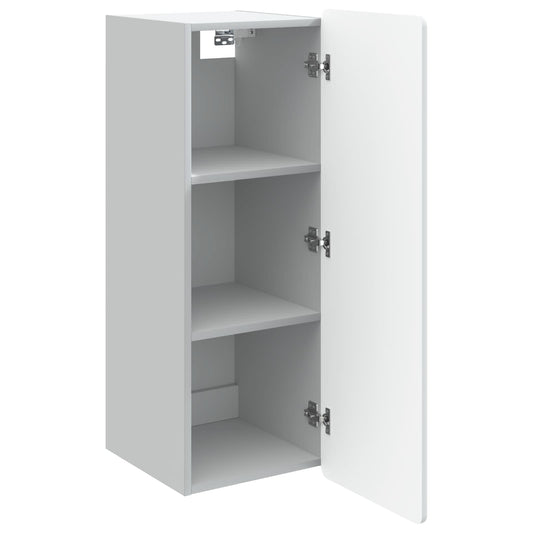 Wall-Mounted Cabinet White 33 x 34.5 x 94 cm Engineered Wood