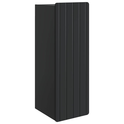 Wall-Mounted Cabinet Black 33 x 34.5 x 94 cm Engineered Wood