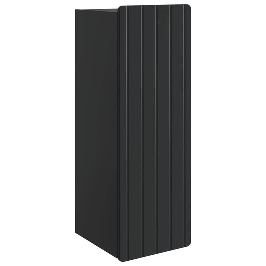 Wall-Mounted Cabinet Black 33 x 34.5 x 94 cm Engineered Wood