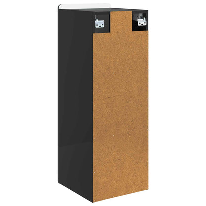 Wall-Mounted Cabinet Black 33 x 34.5 x 94 cm Engineered Wood