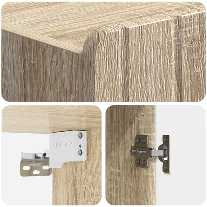 Wall-Mounted Cabinet Sonoma Oak 33 x 34.5 x 94 cm