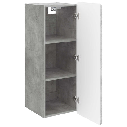 Wall-Mounted Cabinet Concrete Grey 33 x 34.5 x 94 cm