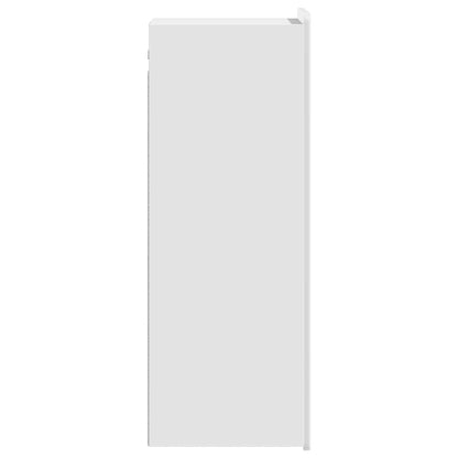 Wall-Mounted Cabinet High Gloss White 33 x 34.5 x 94 cm