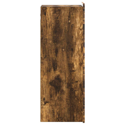Wall-Mounted Cabinet Smoked Oak 33 x 34.5 x 94 cm